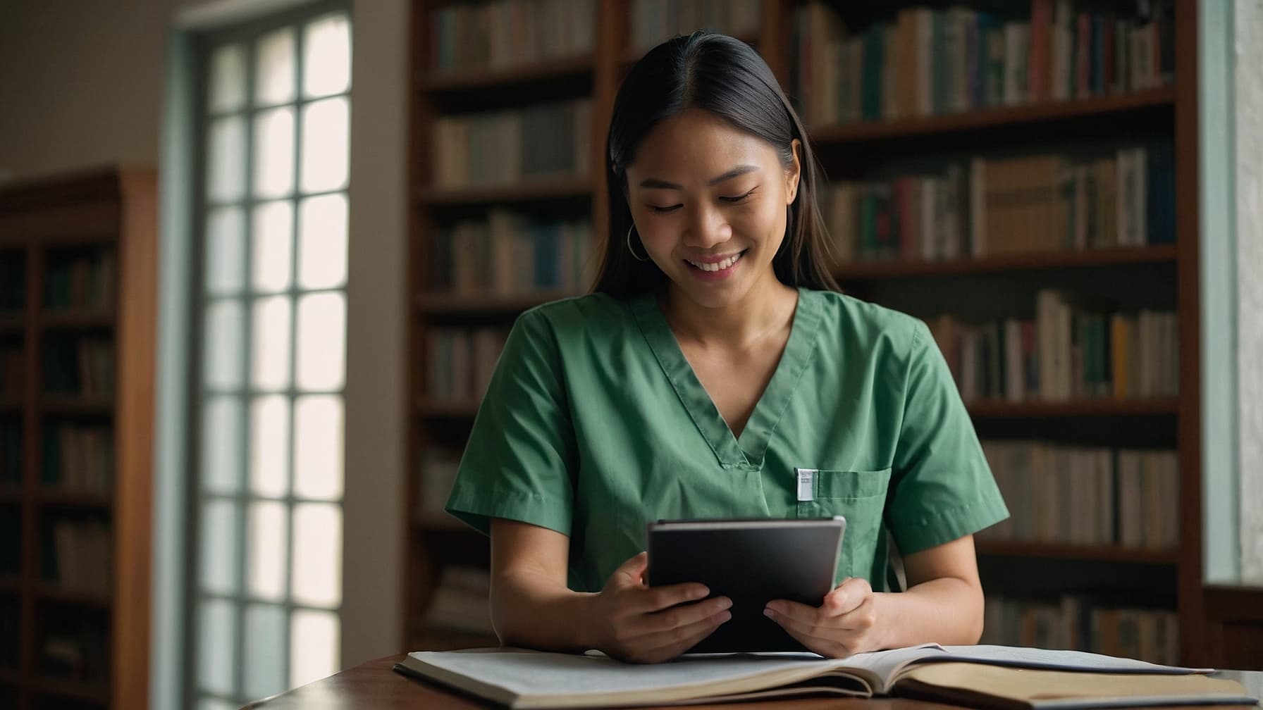 Filipino nurses studying for IELTS and OET exams